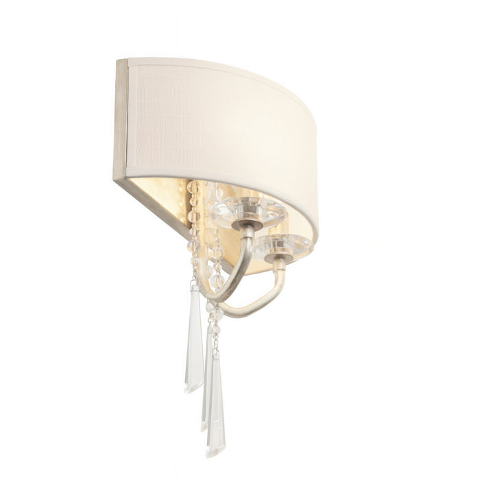 Varaluz - 270K02TR - Two Light Wall Sconce - Barcelona - Transcend Silver