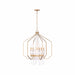 Varaluz - 270P07BK - Seven Light Pendant - Barcelona - Brass Kisser