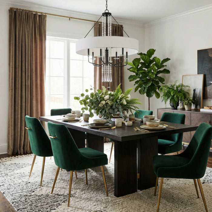 Varaluz - 270P09OX - Nine Light Pendant - Barcelona - Onyx