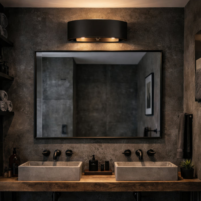 Varaluz - 323B02DBFG - Two Light Bath - Cannery - Dark Bronze / French Gold