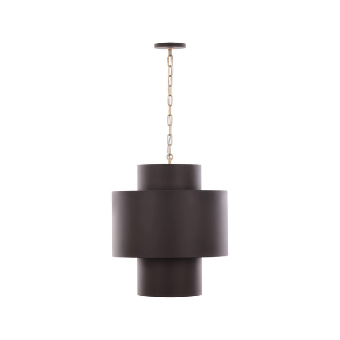 Varaluz - 323F04DBFG - Four Light Pendant - Cannery - Dark Bronze / French Gold