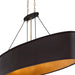 Varaluz - 323N05DBFG - Five Light Linear Pendant - Cannery - Dark Bronze / French Gold