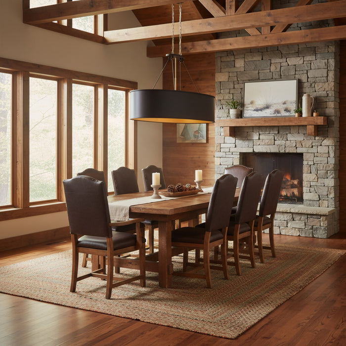 Varaluz - 323N05DBFG - Five Light Linear Pendant - Cannery - Dark Bronze / French Gold