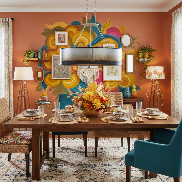 Varaluz - 323N05OG - Five Light Linear Pendant - Cannery - Ombre Galvanized