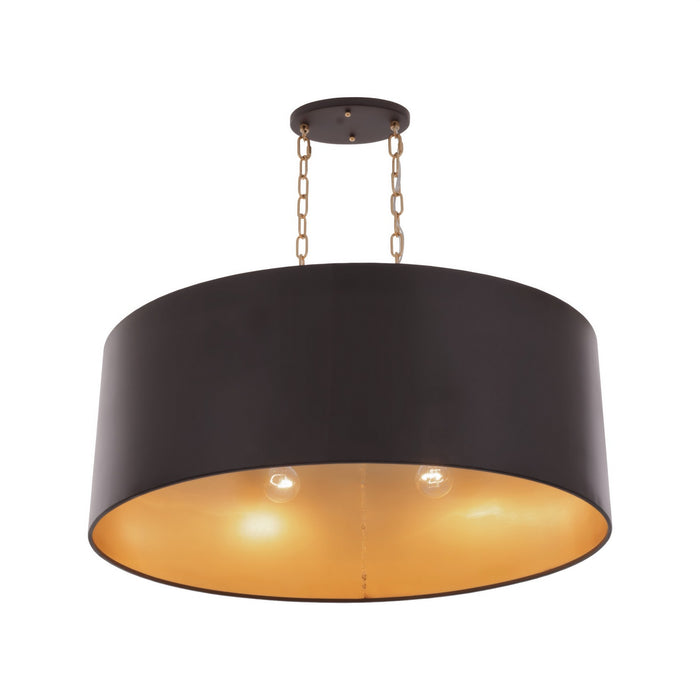 Varaluz - 323N06DBFG - Six Light Pendant - Cannery - Dark Bronze / French Gold