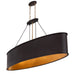 Varaluz - 323N07DBFG - Seven Light Linear Pendant - Cannery - Dark Bronze / French Gold