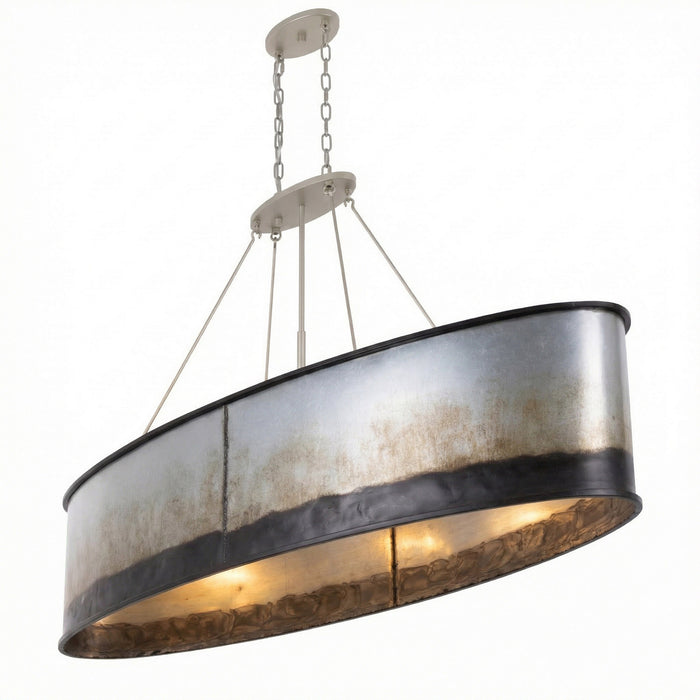 Varaluz - 323N07OG - Seven Light Linear Pendant - Cannery - Ombre Galvanized