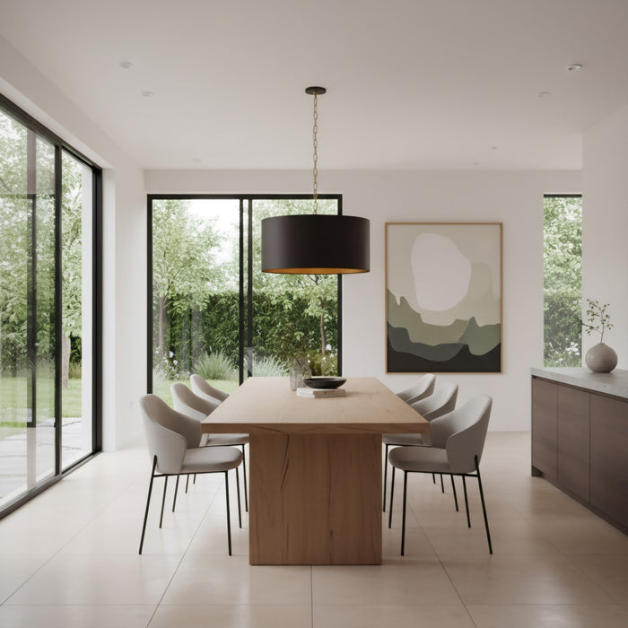 Varaluz - 323P04DBFG - Four Light Pendant - Cannery - Dark Bronze / French Gold