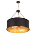 Varaluz - 323P05DBFG - Five Light Pendant - Cannery - Dark Bronze / French Gold