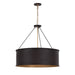 Varaluz - 323P05DBFG - Five Light Pendant - Cannery - Dark Bronze / French Gold