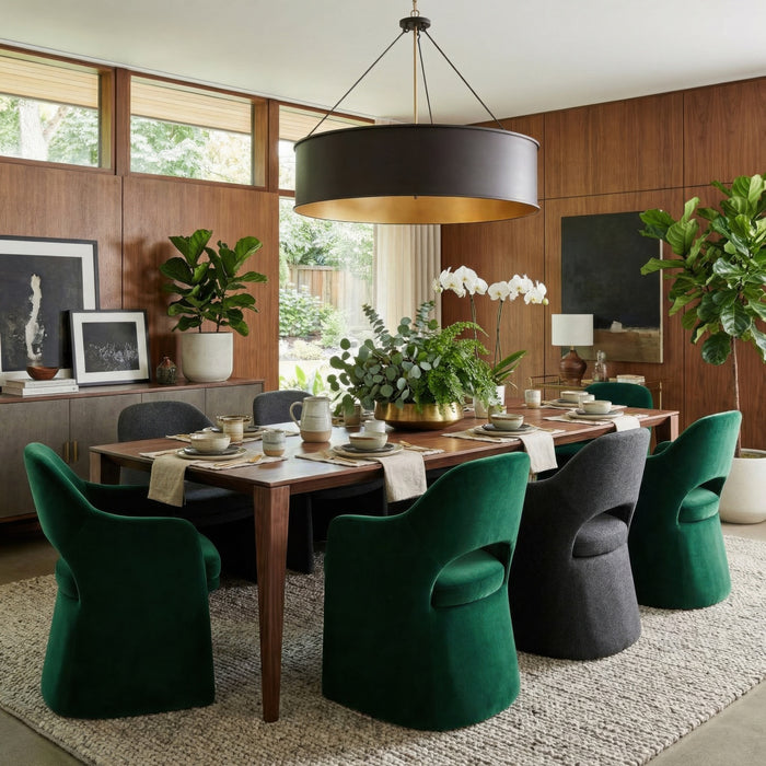 Varaluz - 323P06DBFG - Six Light Pendant - Cannery - Dark Bronze / French Gold