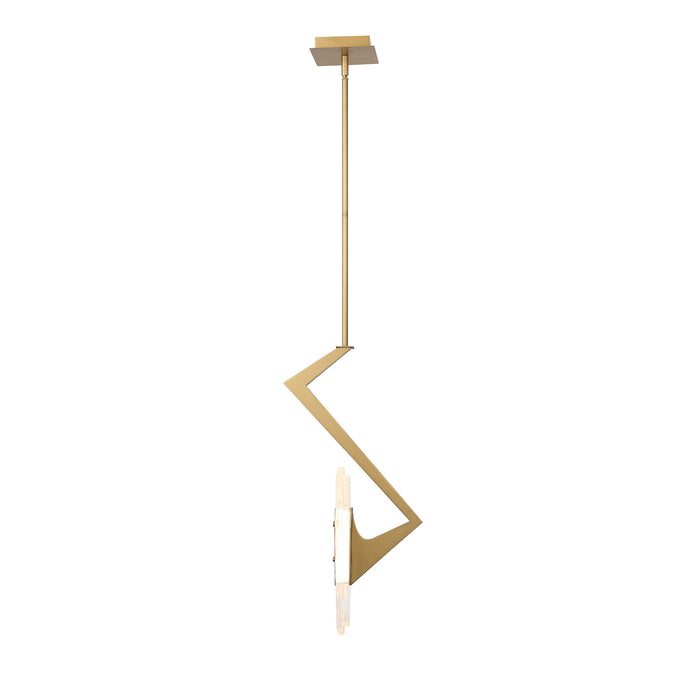 Varaluz - 530M01BK - LED Pendant - Down the Wrong Path - Brass Kisser