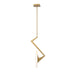 Varaluz - 530M01BK - LED Pendant - Down the Wrong Path - Brass Kisser