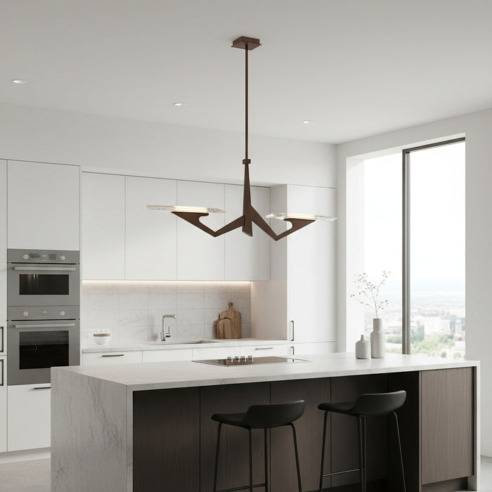 Varaluz - 530N02LBG - LED Pendant - Down the Wrong Path - Brontourage