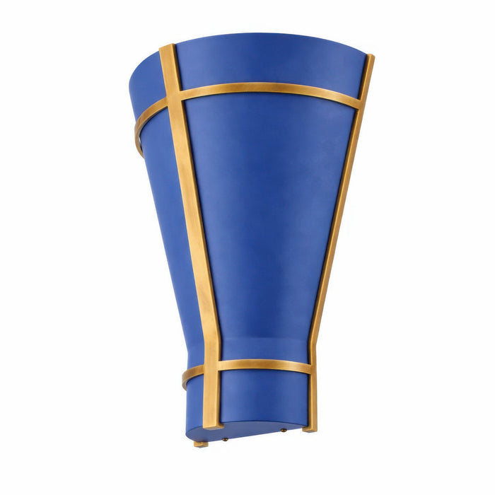 Varaluz - 536W01FBBRZ - One Light Wall Sconce - Brasserie - French Blue/Heritage Bronze