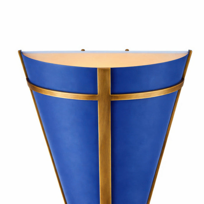 Varaluz - 536W01FBBRZ - One Light Wall Sconce - Brasserie - French Blue/Heritage Bronze