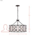 Varaluz - 555P06DB - Six Light Pendant - Oval Office - Ironclad