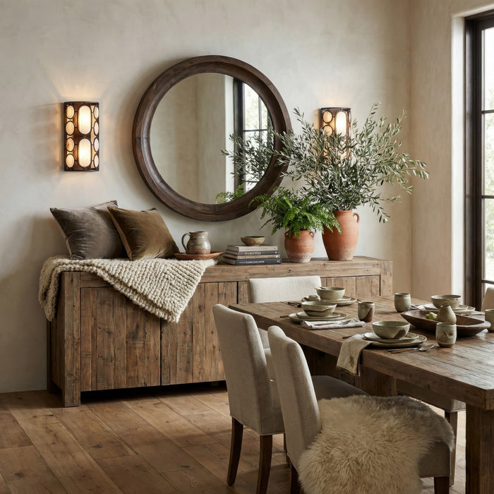 Varaluz - 555W02DB - Two Light Wall Sconce - Oval Office - Ironclad