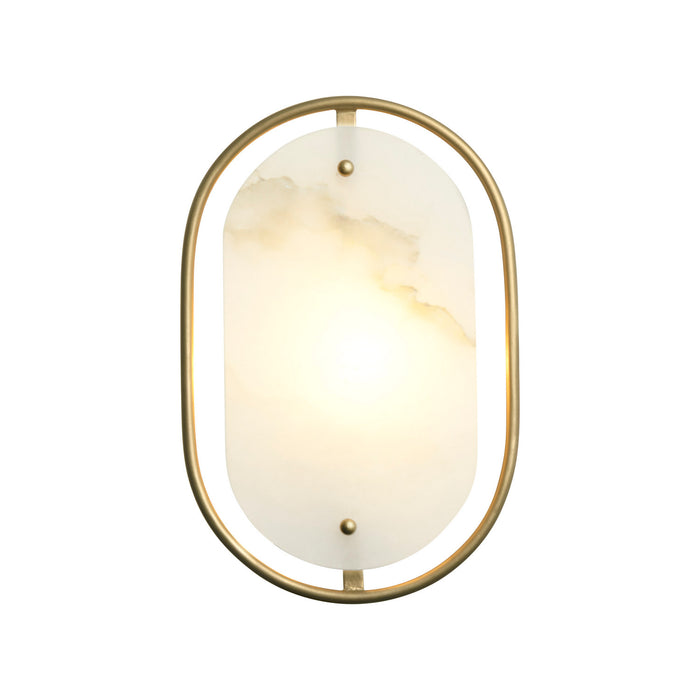 Varaluz - 556W01BK - One Light Wall Sconce - Panelist - Brass Kisser