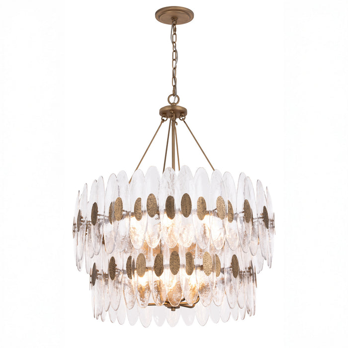 Varaluz - 557P14HG - 14 Light Pendant - Aurora - Havana Gold