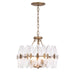 Varaluz - 557S04HG - Four Light Semi-Flush Mount - Aurora - Havana Gold