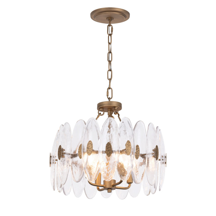 Varaluz - 557S04HG - Four Light Semi-Flush Mount - Aurora - Havana Gold
