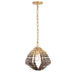 Varaluz - 559P01DBFG - One Light Pendant - Construct - Dark Bronze / French Gold