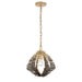 Varaluz - 559P01DBFG - One Light Pendant - Construct - Dark Bronze / French Gold