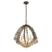 Varaluz - 559P06DBFG - Six Light Pendant - Construct - Dark Bronze / French Gold