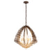 Varaluz - 559P06DBFG - Six Light Pendant - Construct - Dark Bronze / French Gold