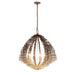 Varaluz - 559P08DBFG - Eight Light Pendant - Construct - Dark Bronze / French Gold