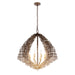 Varaluz - 559P08DBFG - Eight Light Pendant - Construct - Dark Bronze / French Gold