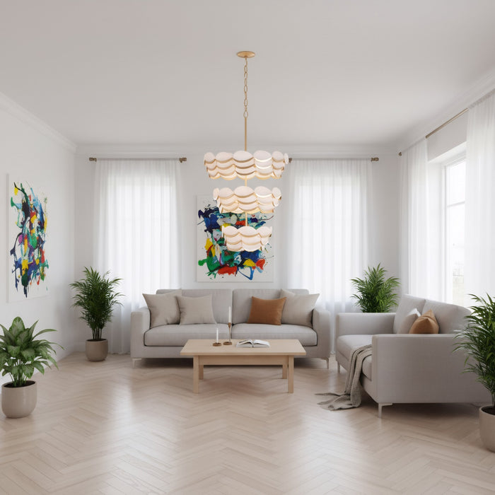 Varaluz - 561P11FG - 11 Light Pendant - High Tide - French Gold