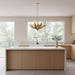 Varaluz - 563P06BK - Six Light Pendant - Zanara - Brass Kisser