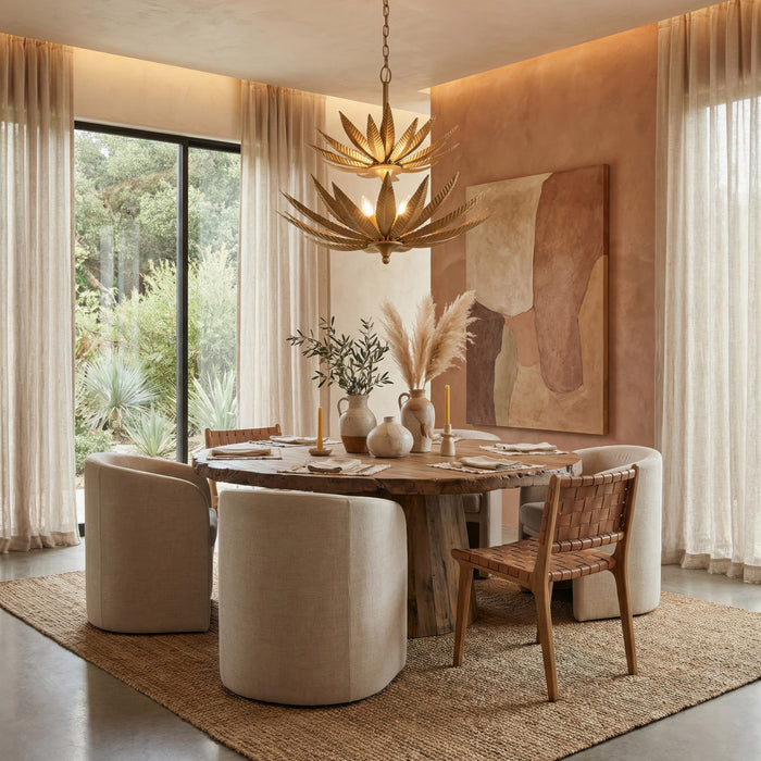 Varaluz - 563P09BK - Nine Light Pendant - Zanara - Brass Kisser