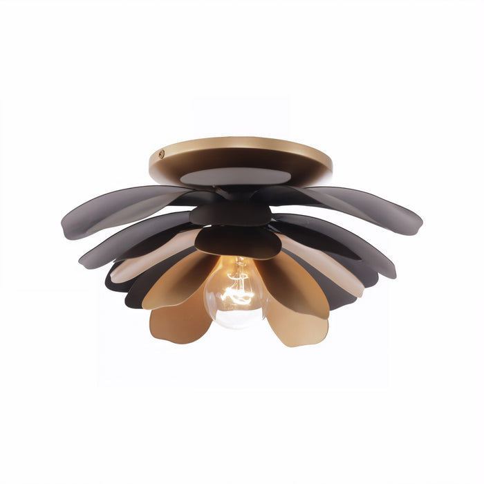 Varaluz - 567W01DBFG - One Light Wall or Flush Mount - Botanic Panic - Dark Bronze / French Gold