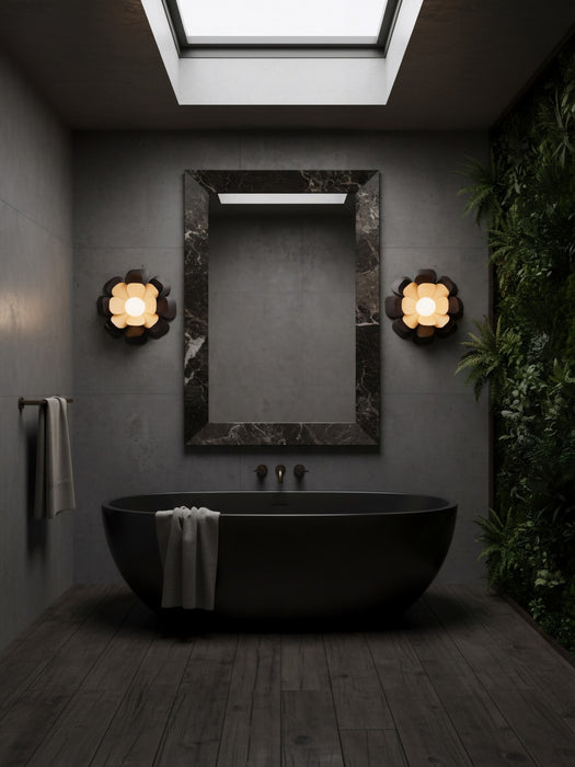 Varaluz - 567W01DBFG - One Light Wall or Flush Mount - Botanic Panic - Dark Bronze / French Gold