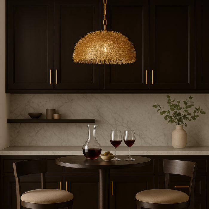 Varaluz - 569P01GO - One Light Pendant - Urchin - Gold