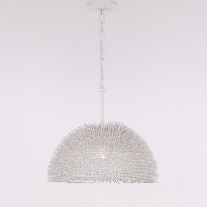 Varaluz - 569P01WH - One Light Pendant - Urchin - White