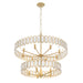 Varaluz - 572P13BK - 13 Light Pendant - Drama Club - Brass Kisser