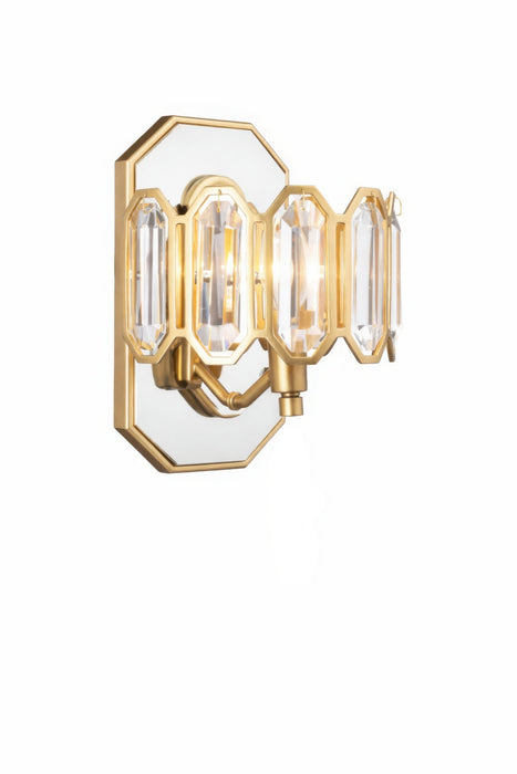 Varaluz - 572W01BK - One Light Wall Sconce - Drama Club - Brass Kisser