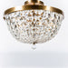 Varaluz - 573S03ATB - Three Light Semi-Flush Mount - Crystal Baller - Antique Bronze