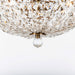 Varaluz - 573S03ATB - Three Light Semi-Flush Mount - Crystal Baller - Antique Bronze