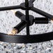 Varaluz - 573S03BLK - Three Light Semi-Flush Mount - Crystal Baller - Heritage Black