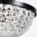 Varaluz - 573S03BLK - Three Light Semi-Flush Mount - Crystal Baller - Heritage Black