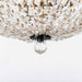 Varaluz - 573S03BLK - Three Light Semi-Flush Mount - Crystal Baller - Heritage Black