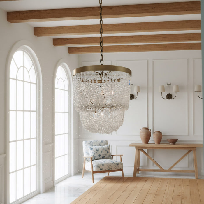 Varaluz - 575PP06ATB - Six Light Pendant - Solaire - Antique Bronze