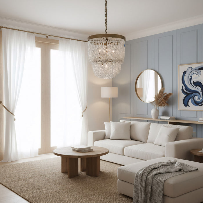 Varaluz - 575PP06ATB - Six Light Pendant - Solaire - Antique Bronze