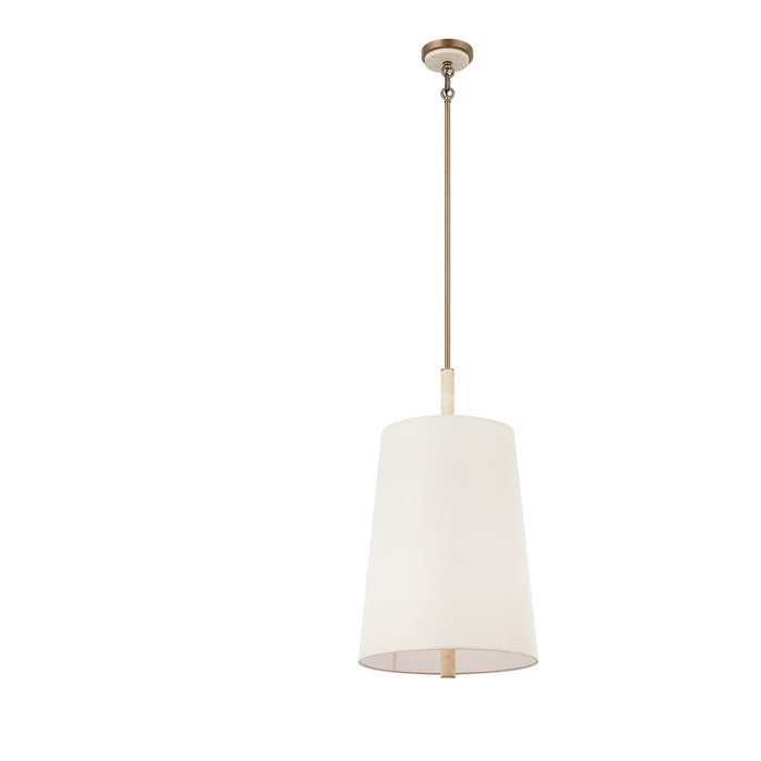 Varaluz - 576F04BG - Six Light Pendant - Rockford - Brontourage/Travartine