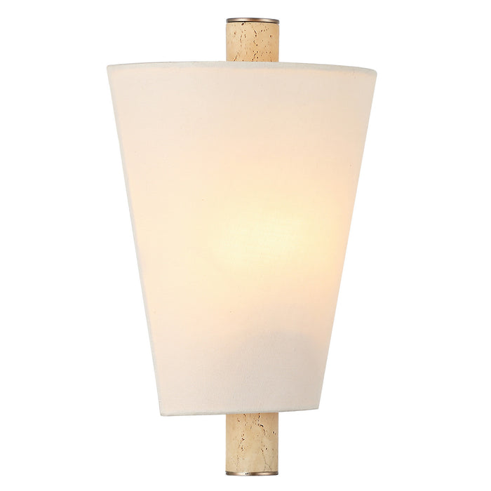 Varaluz - 576W01BG - One Light Wall Sconce - Rockford - Brontourage/Travartine